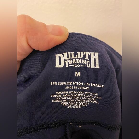 Duluth Trading Co Women's navy blue NoGA Stretch Leggings M - Picture 5 of 9